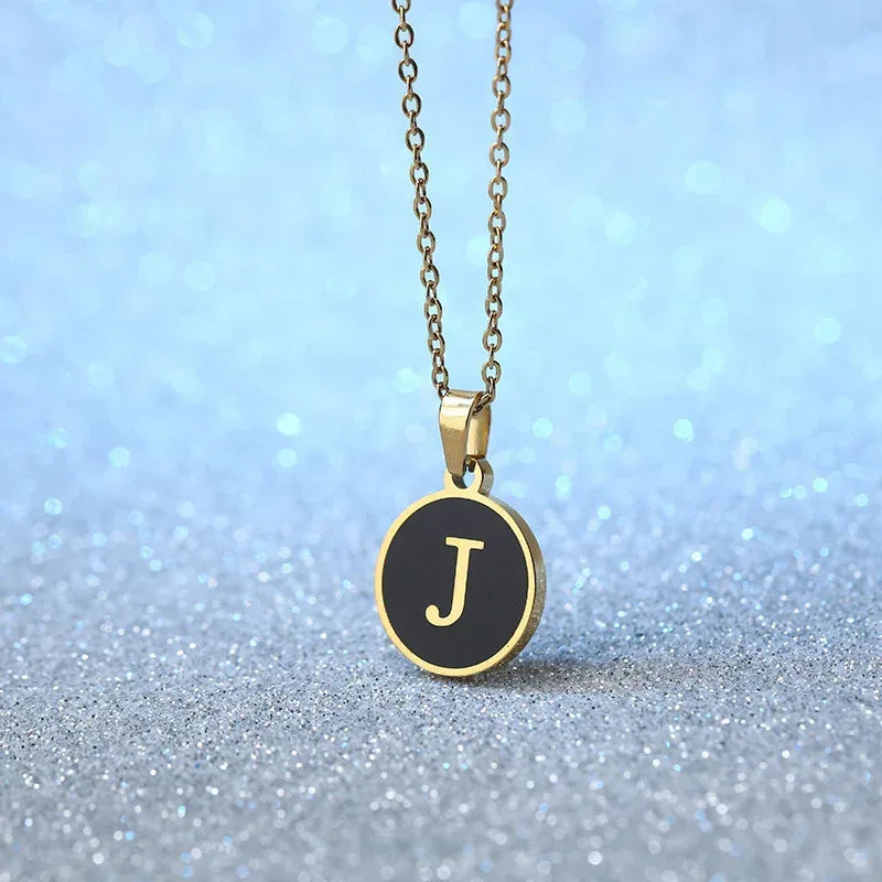 O-shaped Chain Letter Necklace - Viexta