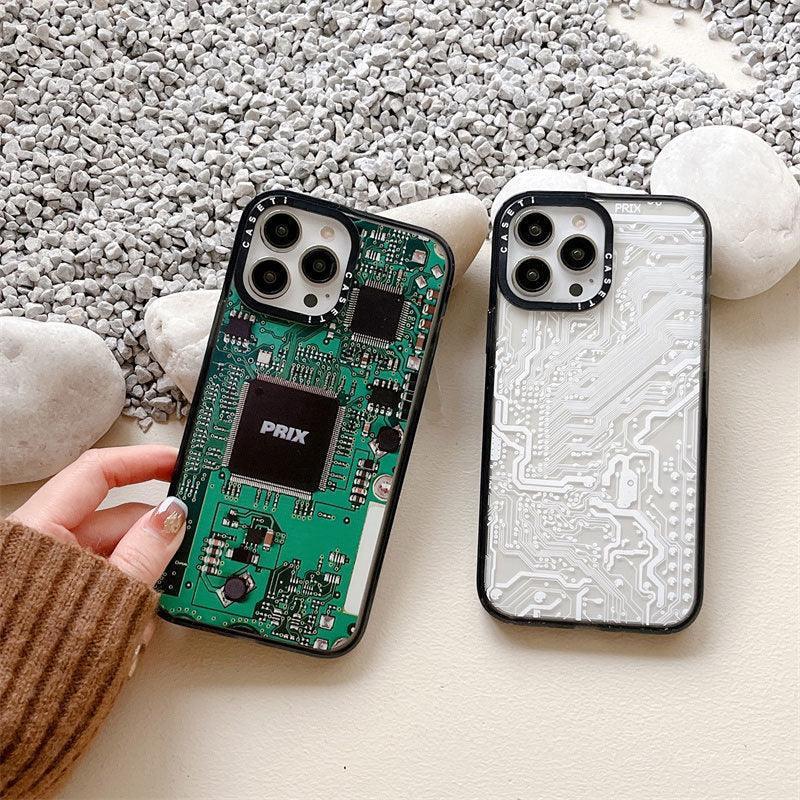 Circuit Board Drop-resistant Acrylic iPhone Case - Viexta