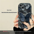 Butterfly Bracket Silicone Drop-resistant iPhone Case - Viexta