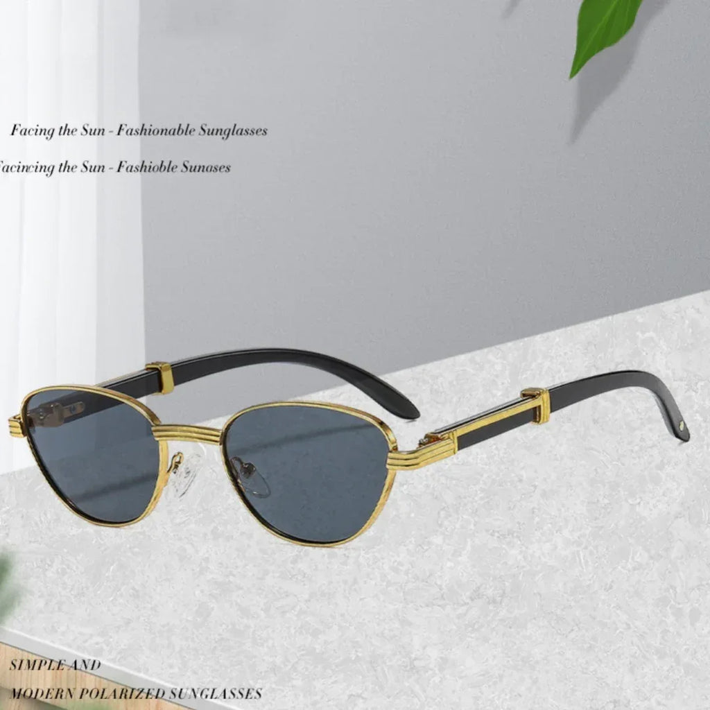 Women's Retro Oval Frame UV-proof Sunglasses - Viexta
