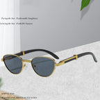 Women's Retro Oval Frame UV-proof Sunglasses - Viexta