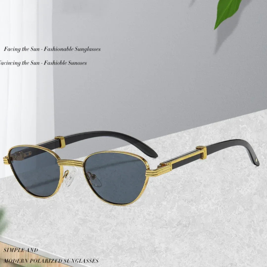 Women's Retro Oval Frame UV-proof Sunglasses - Viexta
