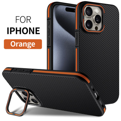 Bracket Carbon Fiber Protective iPhone case