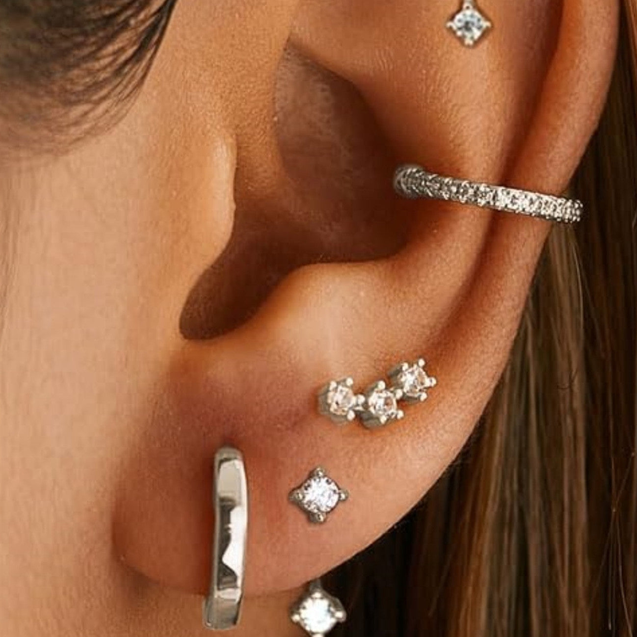 4piece Helix Earring Set