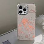 Laser Sunset Golden Mountain themed iPhone Case