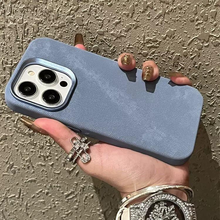 Magnetic Leather Drop-resistant Flannel iPhone Case - Viexta