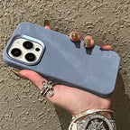 Magnetic Leather Drop-resistant Flannel iPhone Case