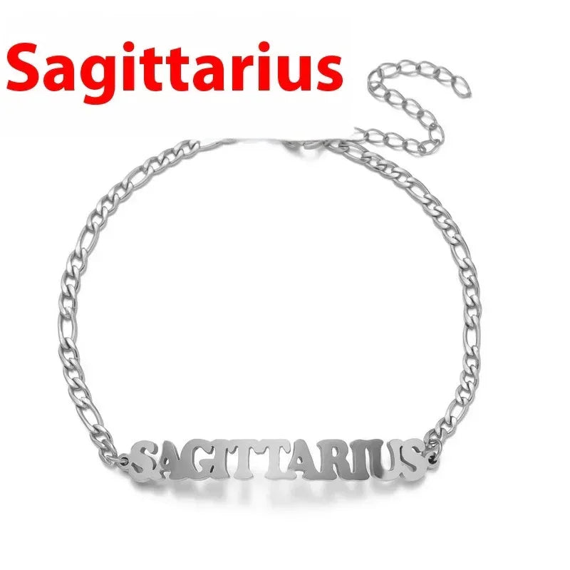 Stainless Steel Zodiac printed Bracelet - Viexta