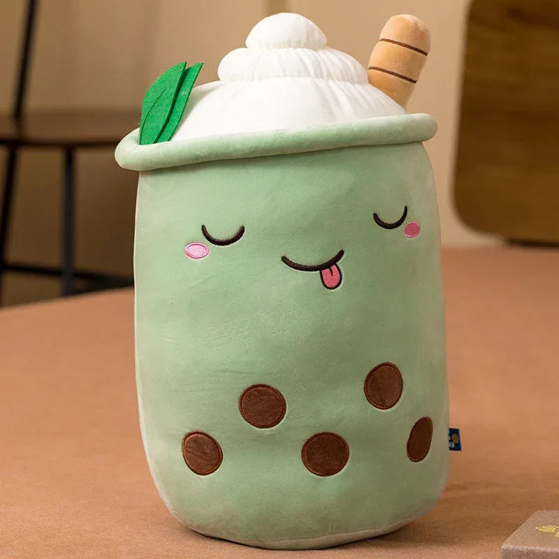 Milk Tea Cup Fruit Strawberry Matcha Plush - Viexta