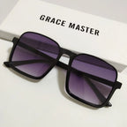 Women's Retro Square Semi-rimless Sunglasses - Viexta