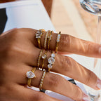 Zircon Ring Titanium Steel