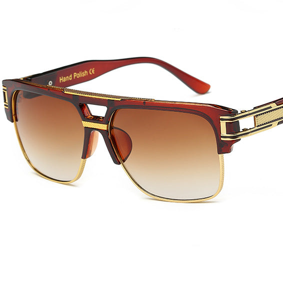 Retro Colorful Reflective Sunglasses