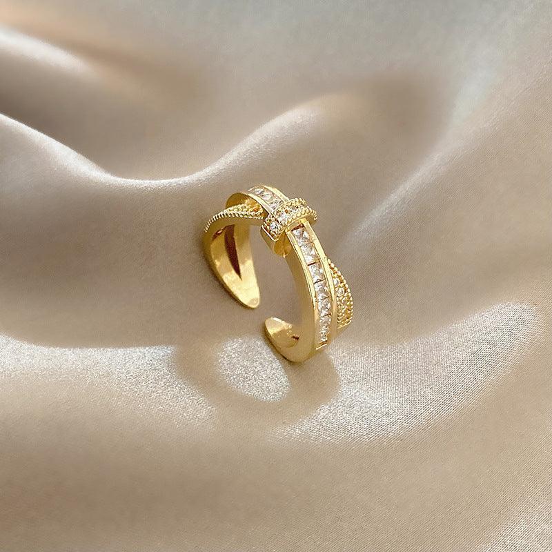 Double Layer Zircon Ring - Viexta
