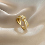 Double Layer Zircon Ring - Viexta