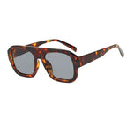 Single Bridge Large Frame Square Sunglasses - Viexta
