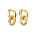 18k-micro-inlaid-zirconium-oval-detachable-earrings - Viexta