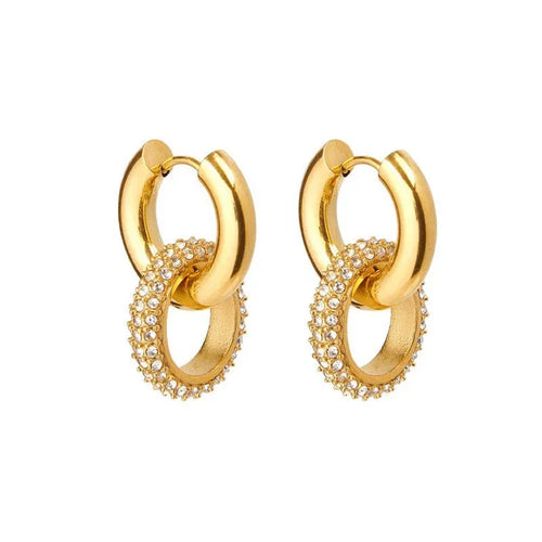 18k-micro-inlaid-zirconium-oval-detachable-earrings - Viexta