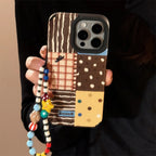 Retro Instagram-style Polka-dot Patchwork iPhone Case - Viexta