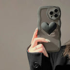 three-dimensional-wave-dark-love-iphone-case - Viexta