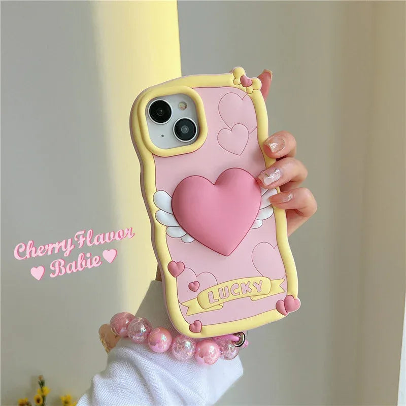 stereo-heart-wings-cream-iphone-case - Viexta