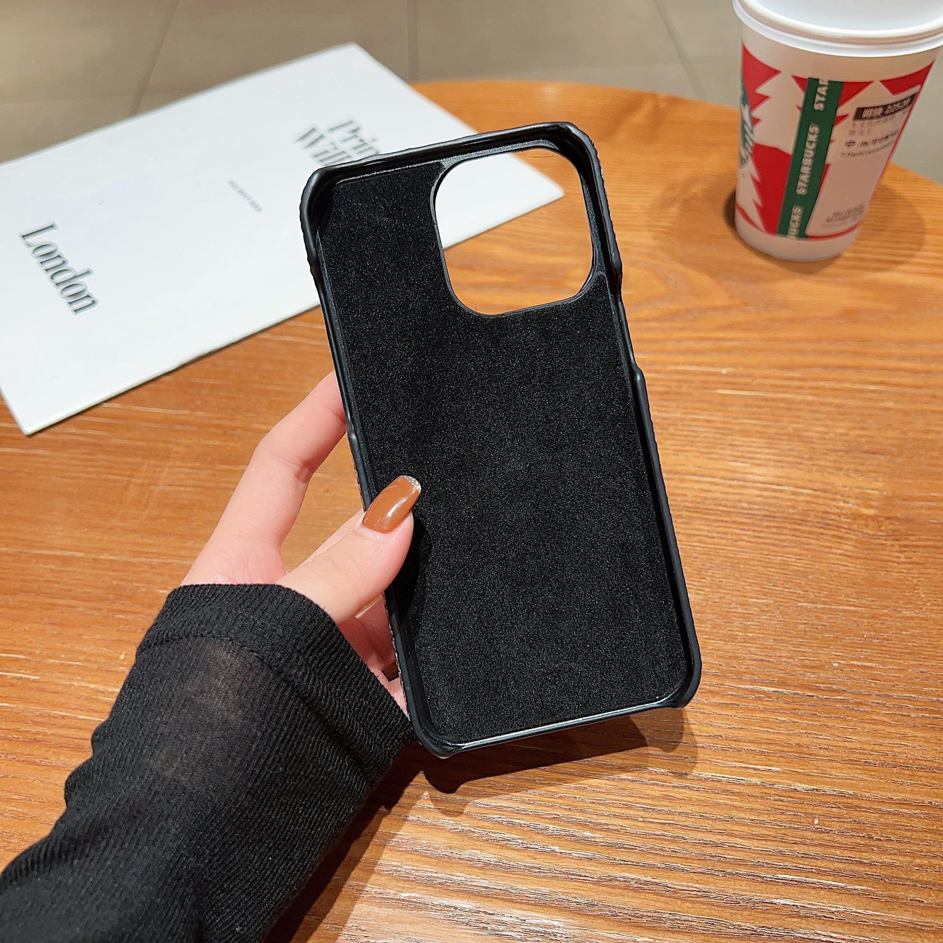 Woven Card Leather iPhone Case - Viexta