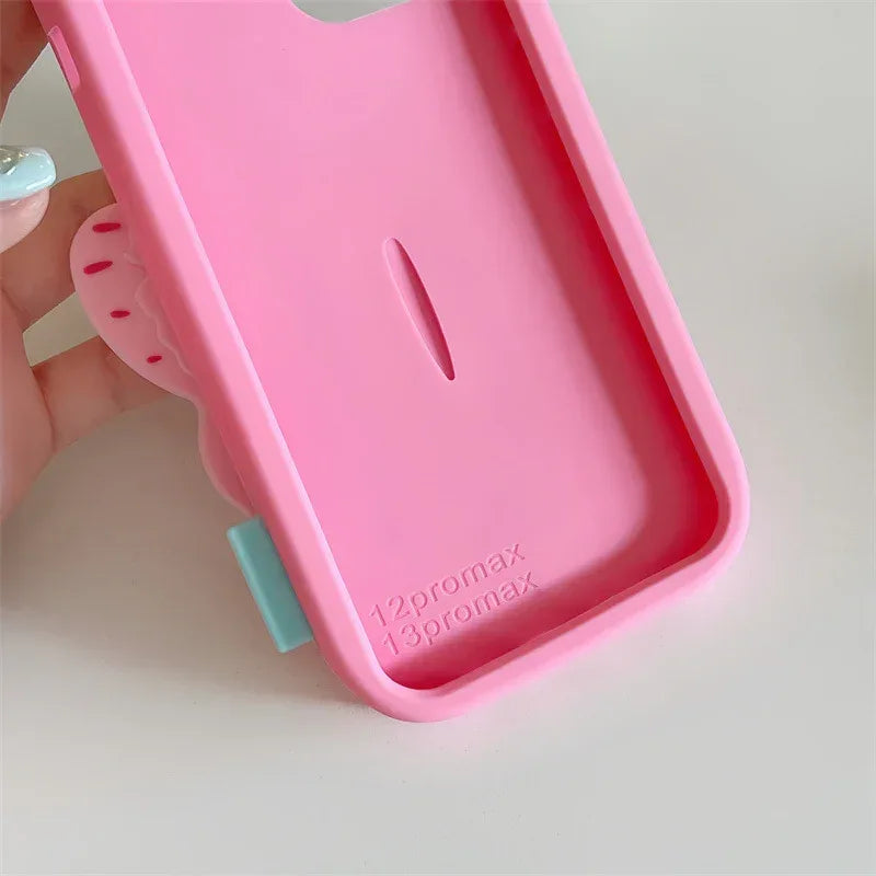 butterfly-creative-folding-bracket-silicone-iphone-case - Viexta