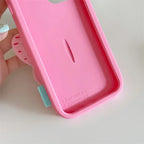 butterfly-creative-folding-bracket-silicone-iphone-case - Viexta