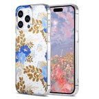 Gold-stamped Floral iPhone Case With Double-sided Lamination - Viexta
