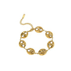 18k Gold-plated Stainless Steel Hollow Chain Necklace