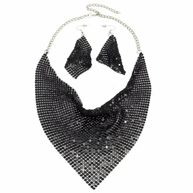 metal-plate-necklace-set - Viexta