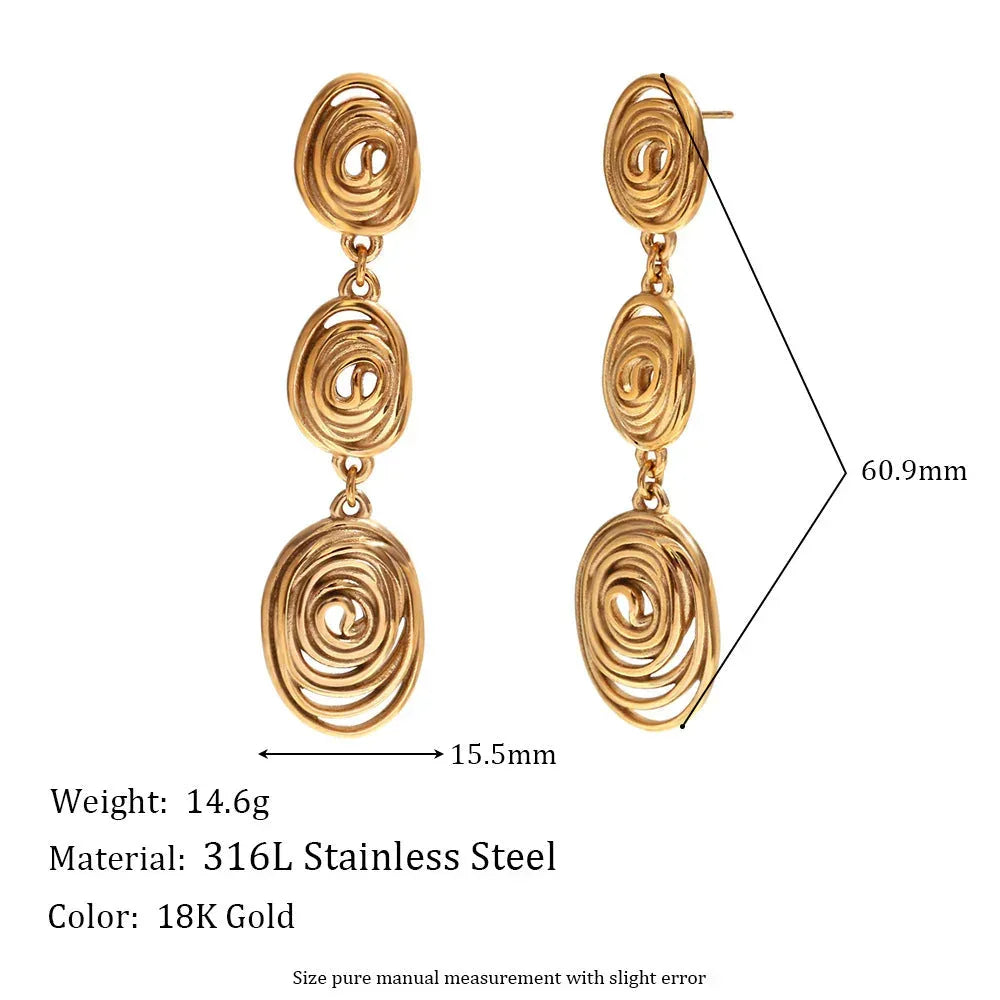 irregular-pattern-stitching-eardrops - Viexta