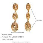 irregular-pattern-stitching-eardrops - Viexta