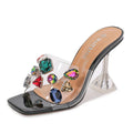 Rhinestone high heels - Viexta
