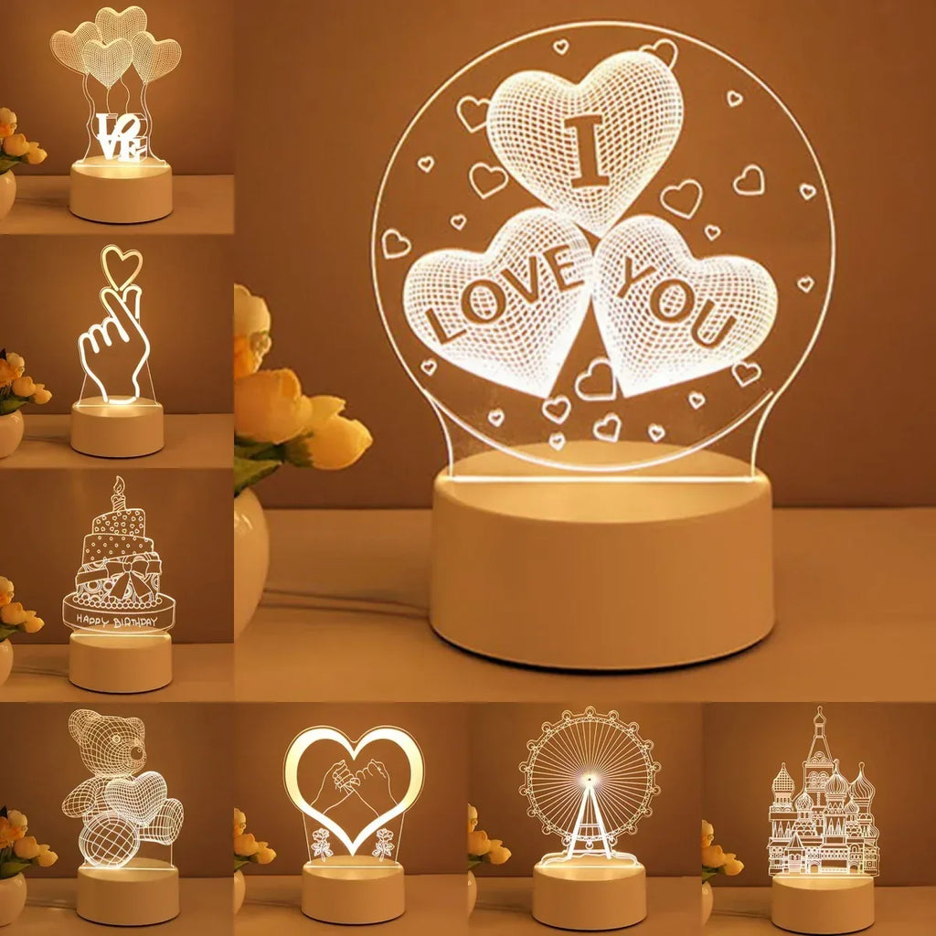 Acrylic Neon LED Night Lights - Viexta