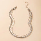 Multi-layer Hemp Flowers Drop-shaped Necklace - Viexta