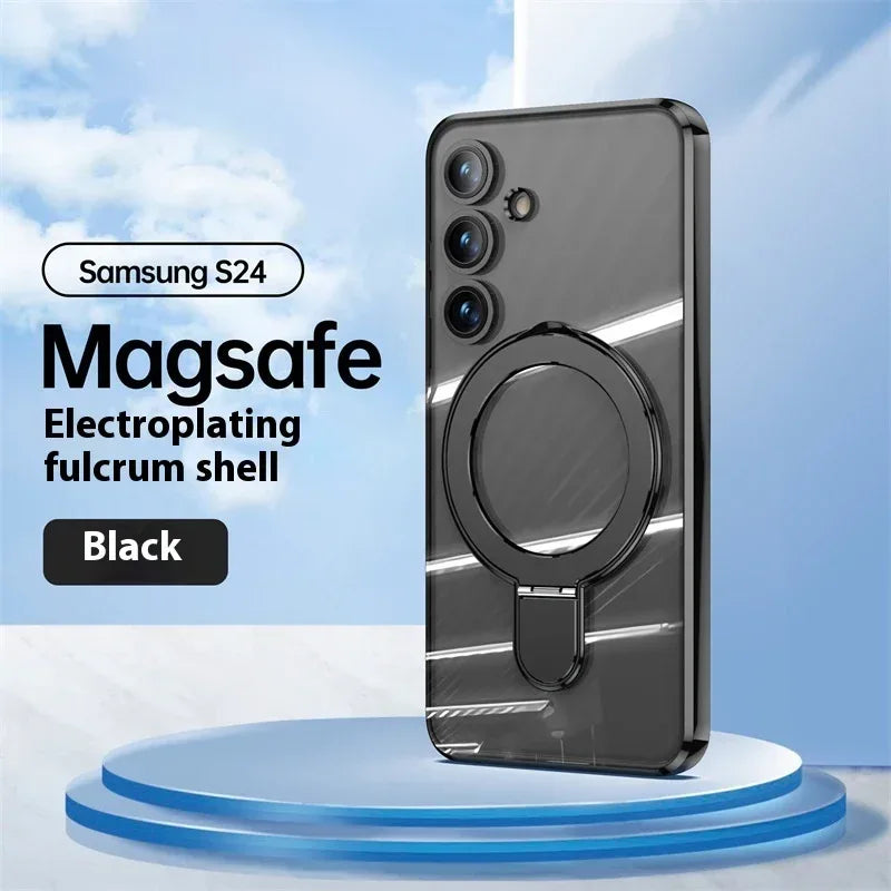 Transparent Plating Bracket Silicone Samsung Protective case - Viexta