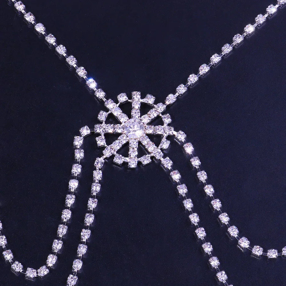 Shiny Snowflake Leg Chain - Viexta