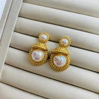 shell-beads-vintage-earrings - Viexta