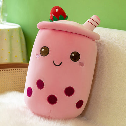 Emulational Fruit Milky Tea Cup Pillow Plush Toy