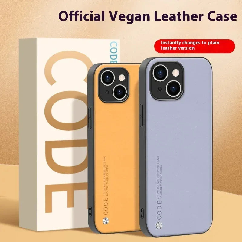 Plain Leather iPhone Cover - Viexta