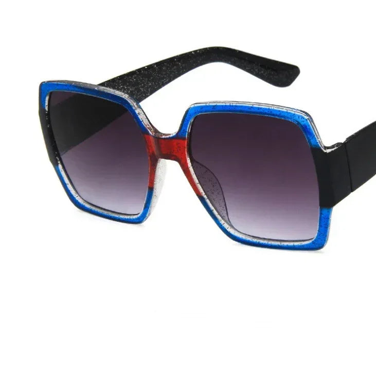 Colorful glitter retro sunglasses - Viexta