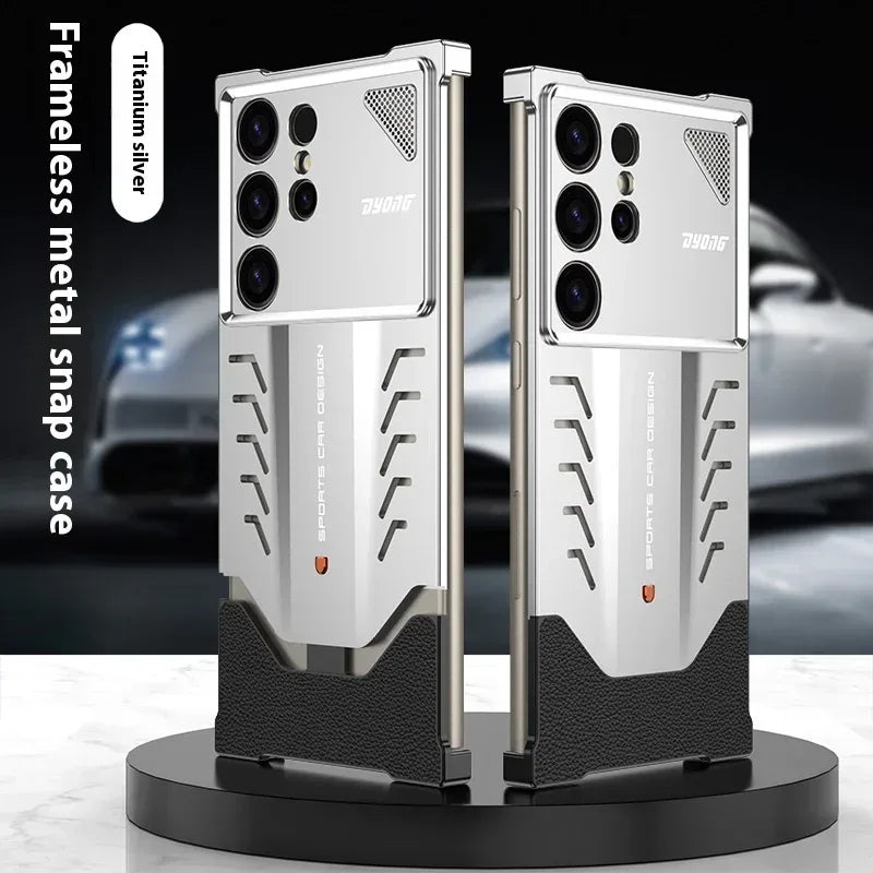 Automatic Fastener Aluminum Alloy Samsung Phone Case - Viexta