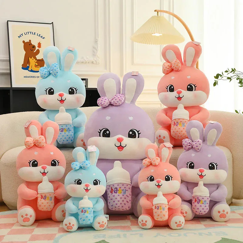Milk Bottle Rabbit Plush Toy - Viexta