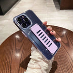 Transparent Case Wrist Strap Bracket Non-slip iPhone Case - Viexta