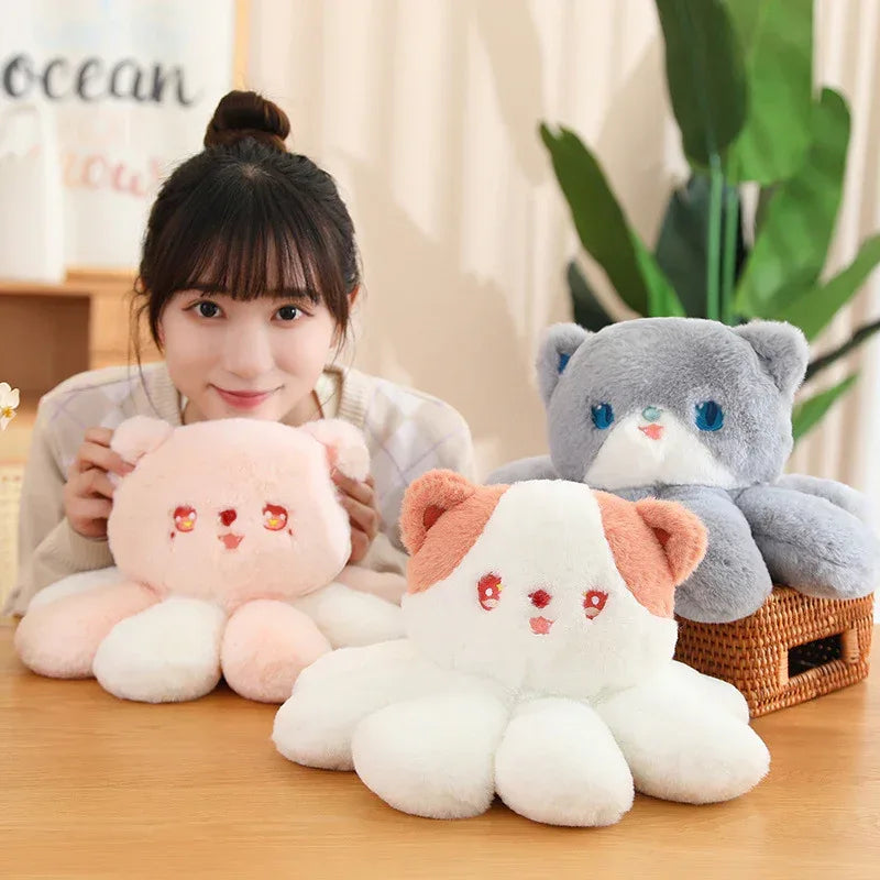 Jellyfish Cat Doll Cute Octopus Kitten Plush Toy - Viexta