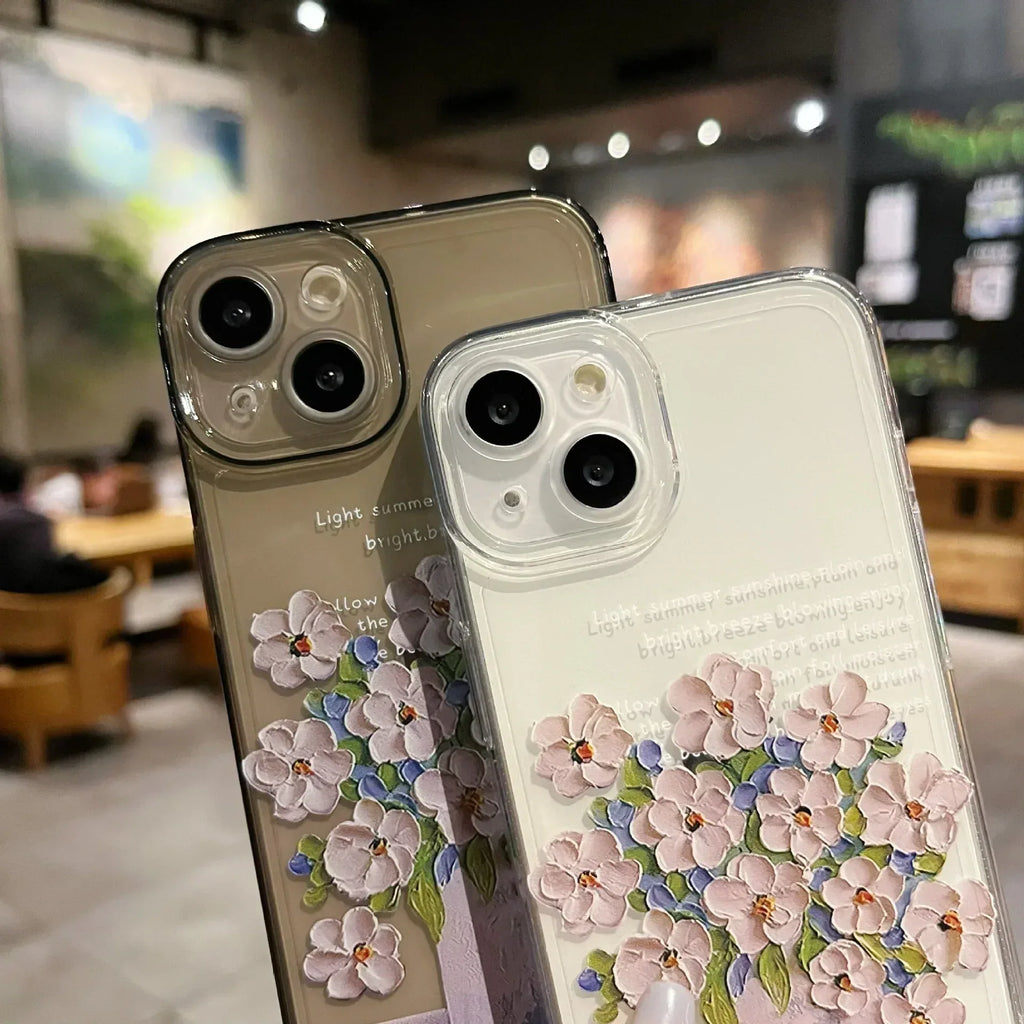Little Flower Transparent Protective iPhone Case - Viexta
