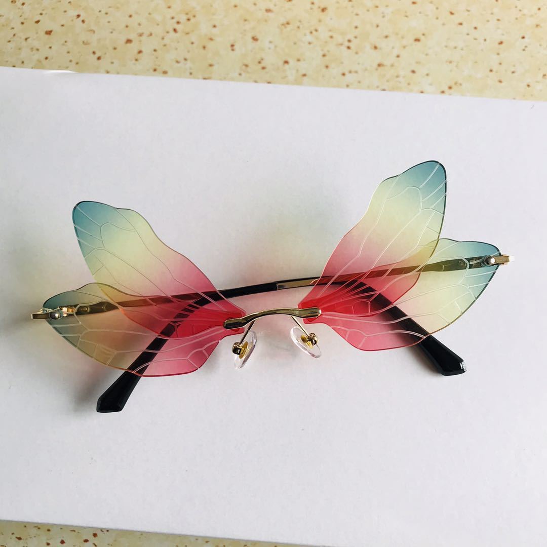 Dragonfly Wings Frameless Sunglasses