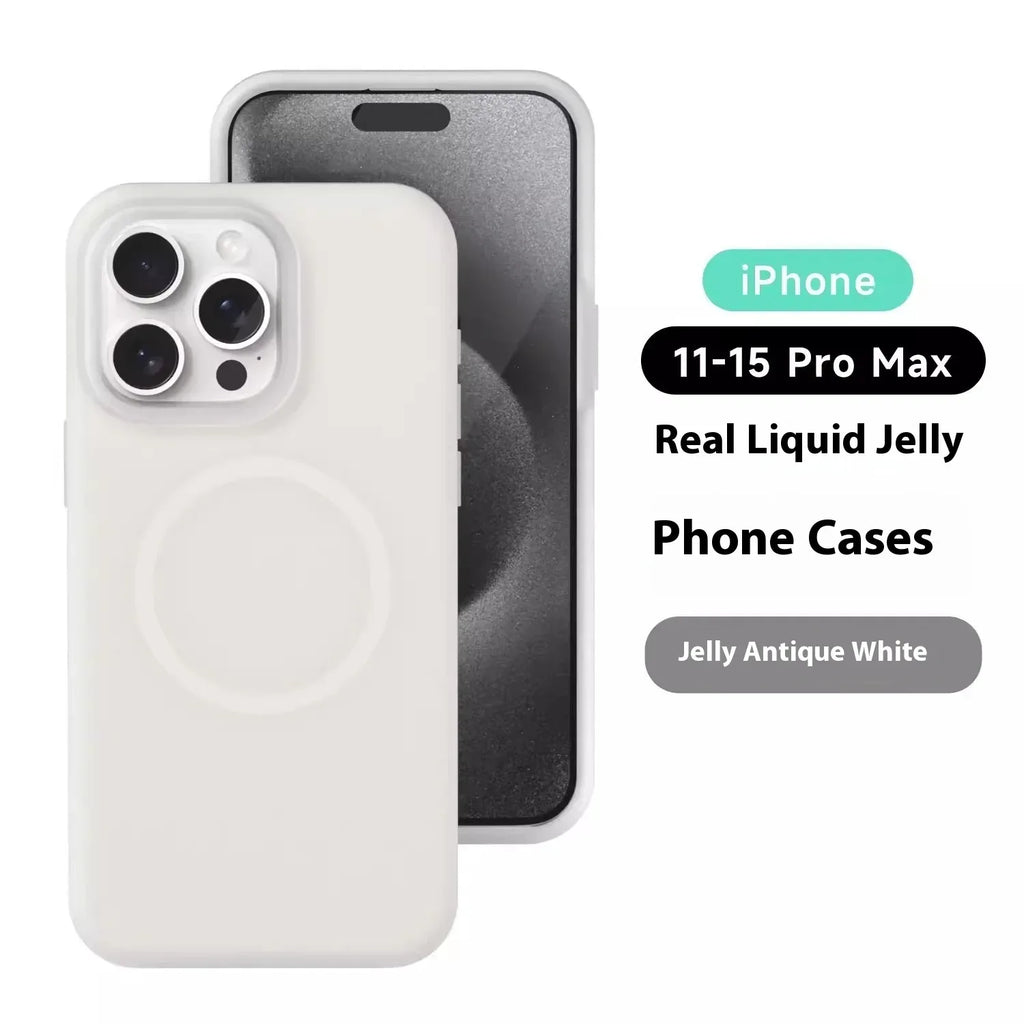 Jelly Magnetic Liquid Silicone iPhone Case - Viexta
