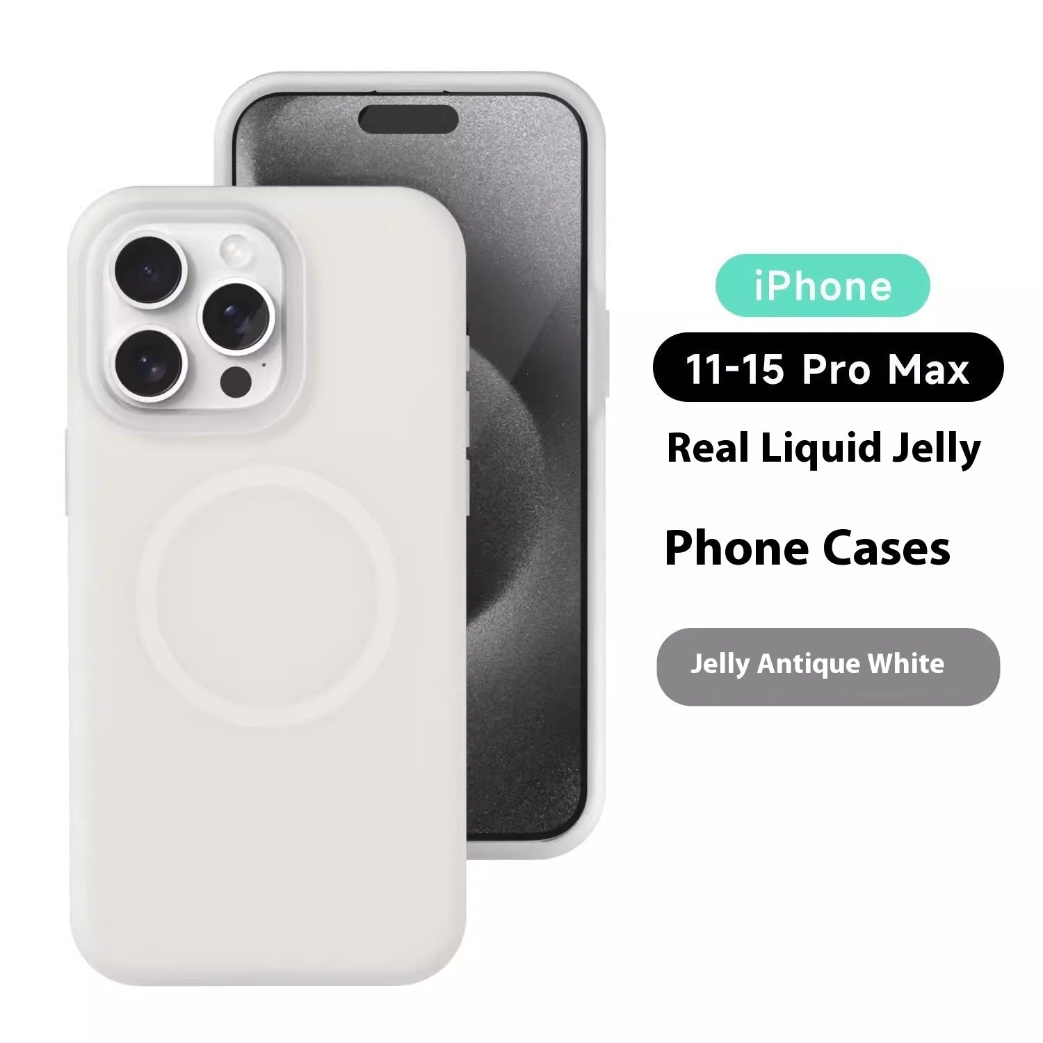 Jelly Magnetic Liquid Silicone iPhone Case