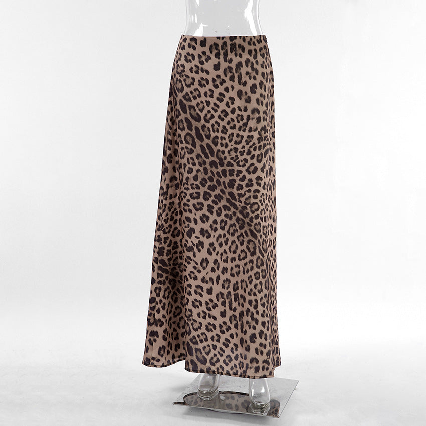 Leopard Print Mermaid Skirt